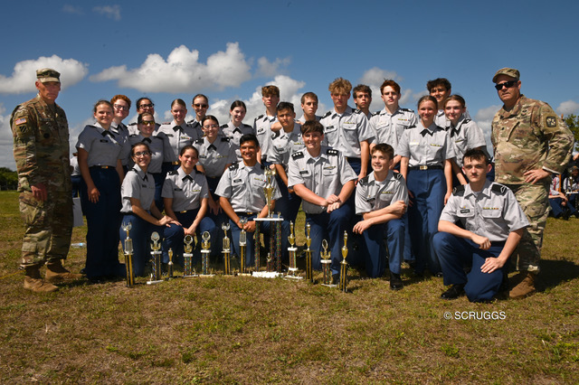 Brevard County JROTC Cadets on the March
