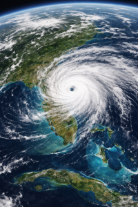 Hurricane over Florida